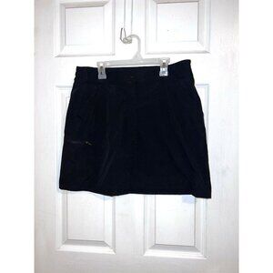 32 DEGREES COOL Black Skirt Skort Zipper Pocket Sz M